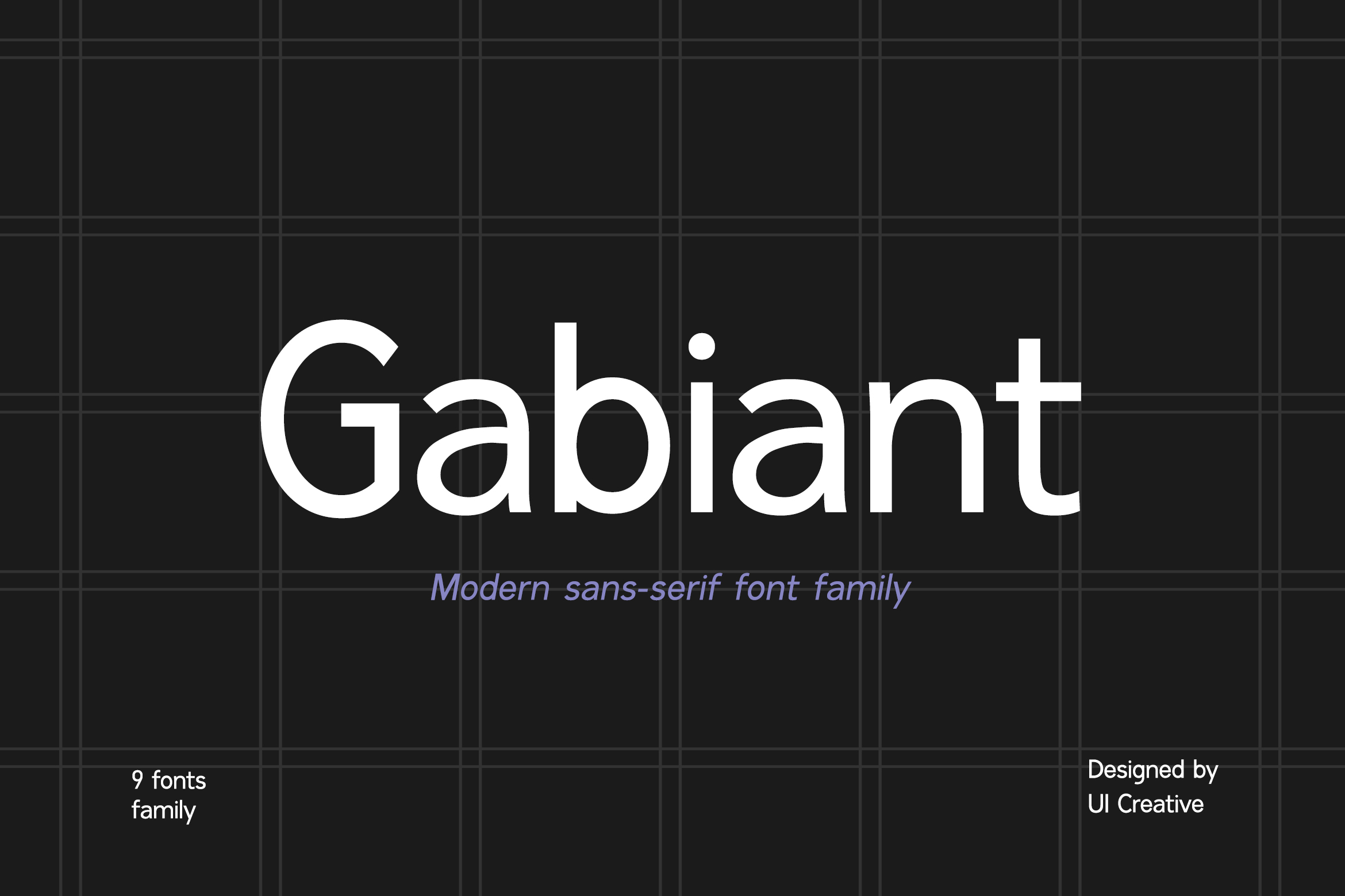Example font Gabiant #1